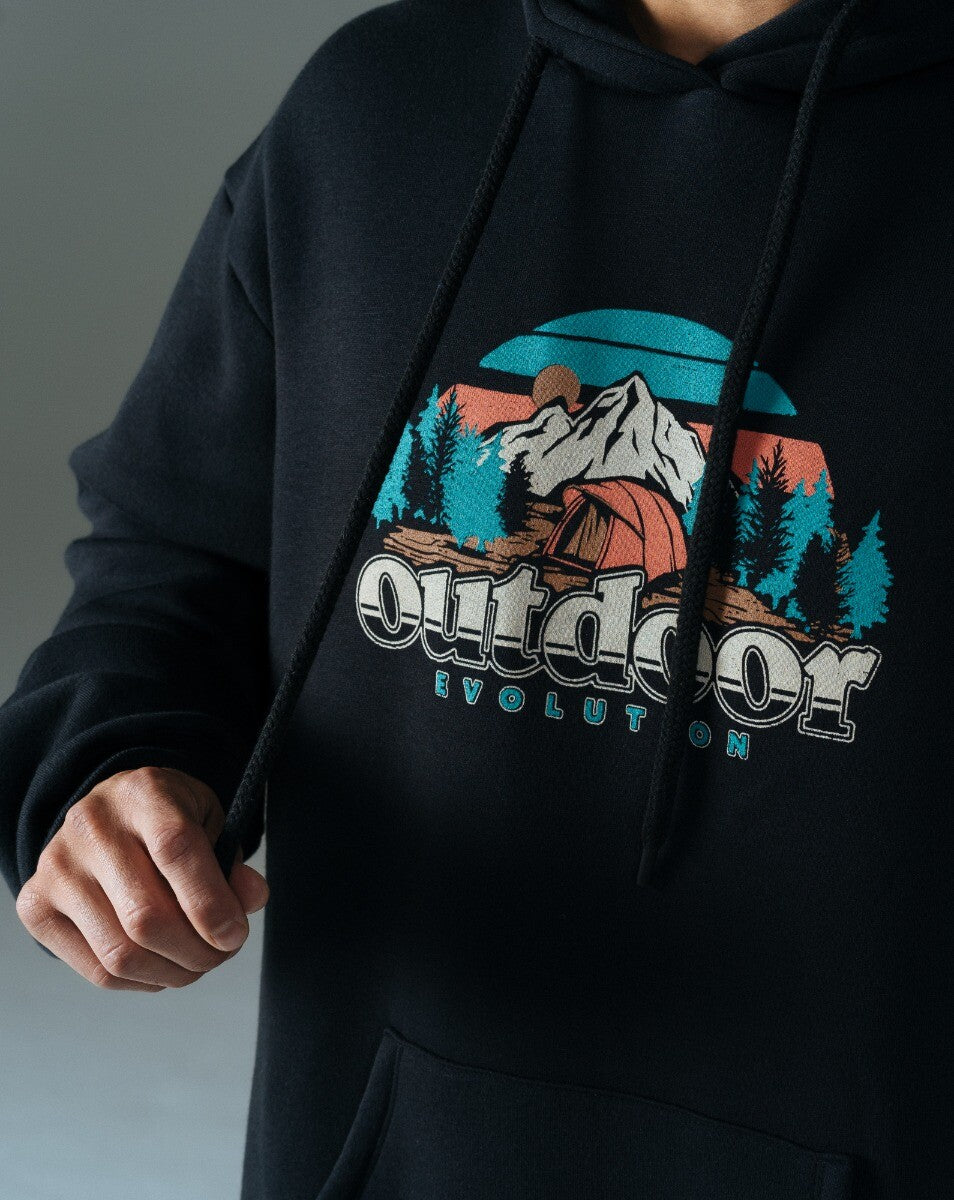 Moletom Hoodie Com Felpa Yukon - Preto