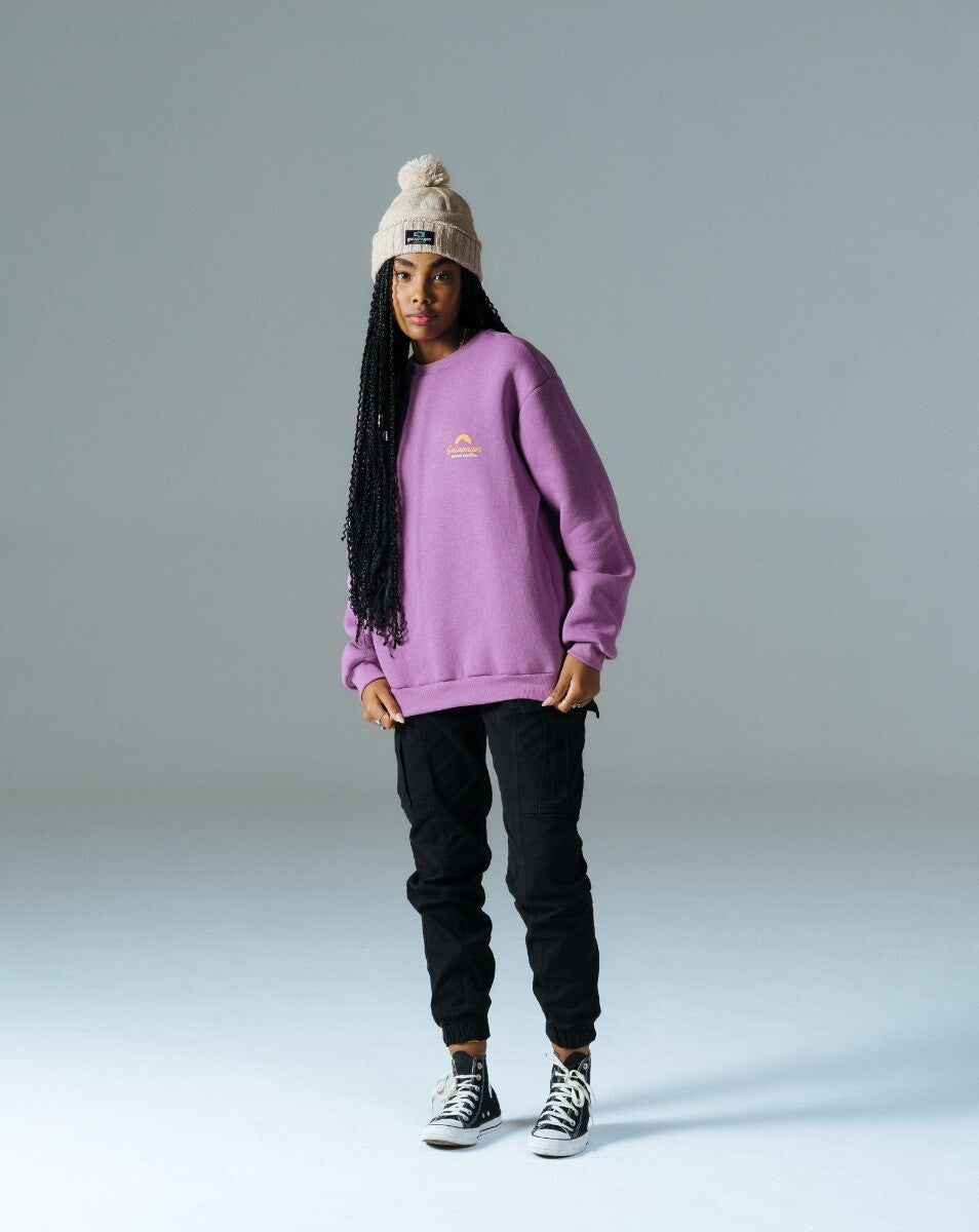 Moletom Careca Com Felpa Peace - Roxo