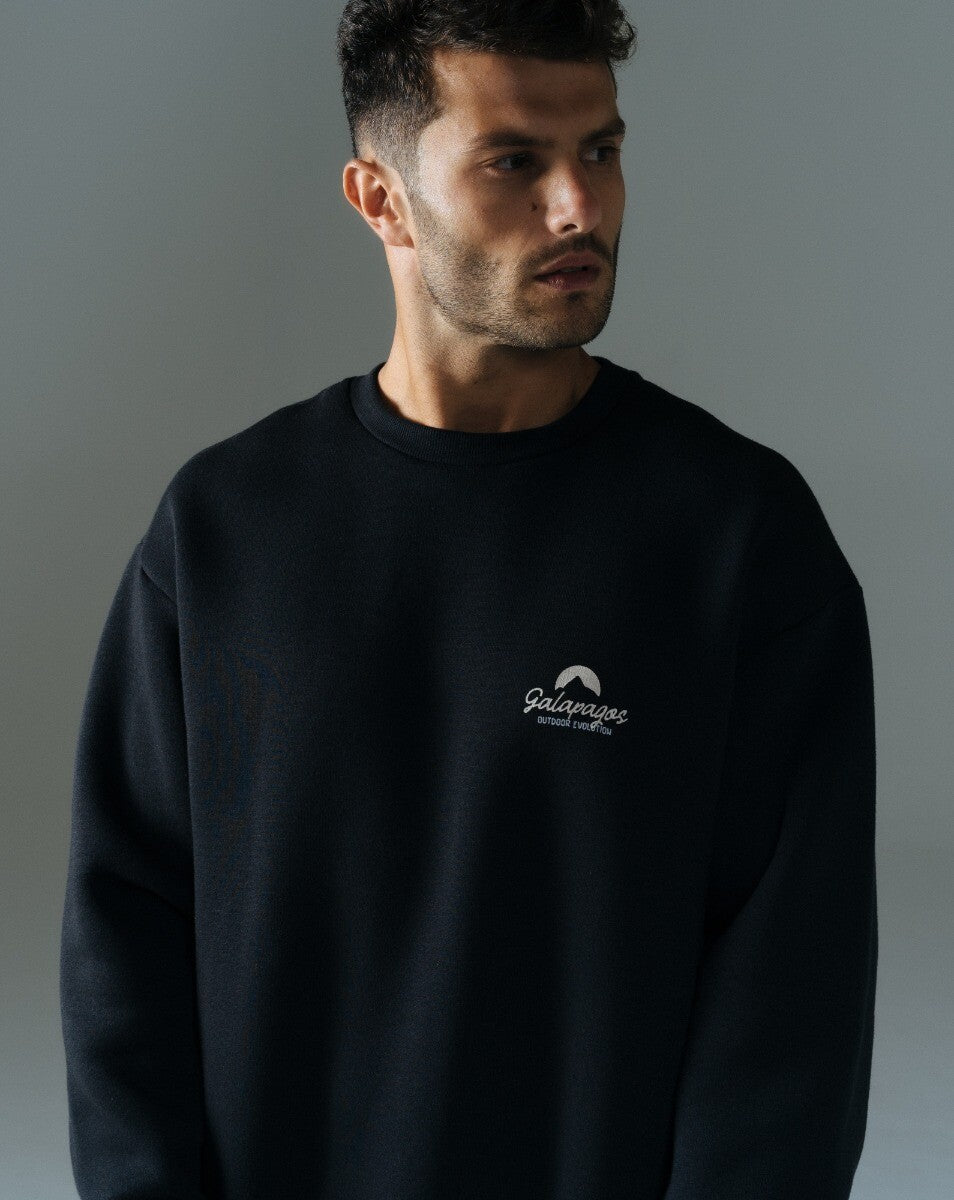 Moletom Com Felpa Peace - Preto