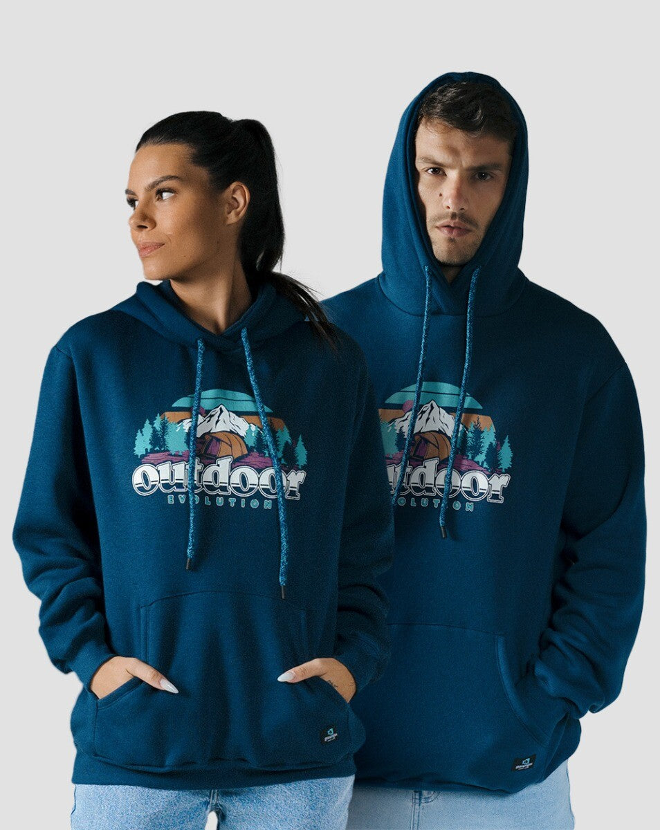 Moletom Hoodie Com Felpa Yukon - Azul Marinho