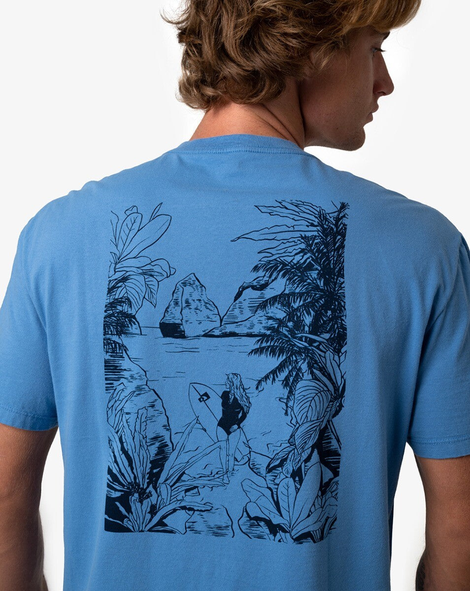 Camiseta All Gender Surfer Girl - Azul