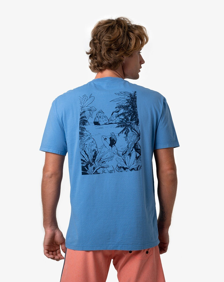 Camiseta All Gender Surfer Girl - Azul