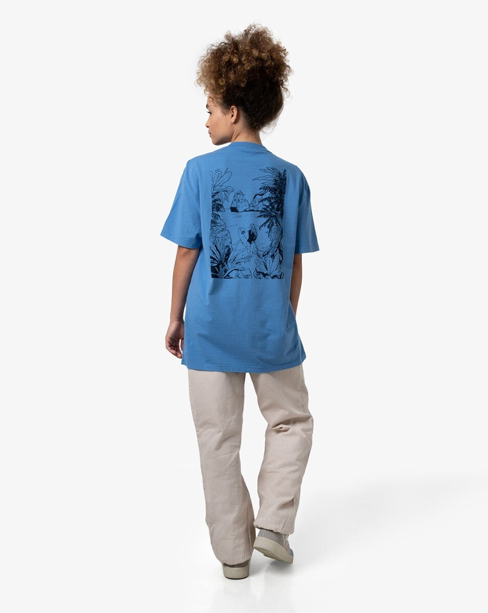 Camiseta All Gender Surfer Girl - Azul
