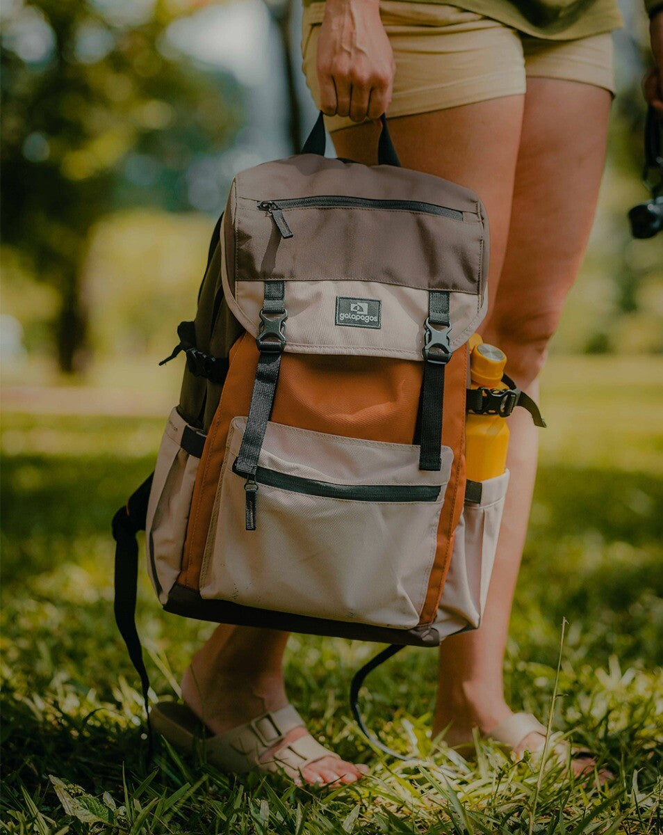 Mochila Pelican 2.0 30L - Marrom Caramelo e Caqui