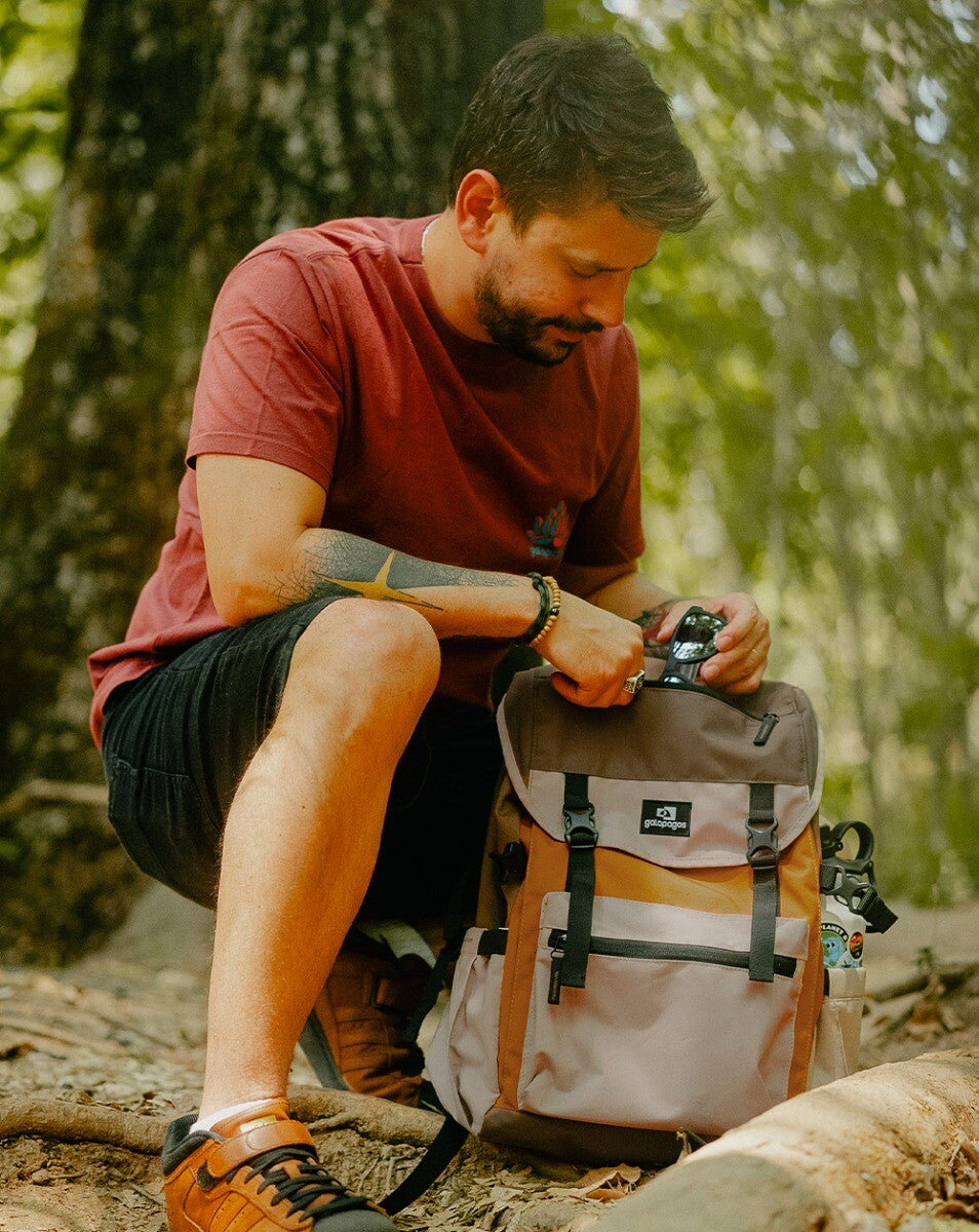 Mochila Pelican 2.0 30L - Marrom Caramelo e Caqui