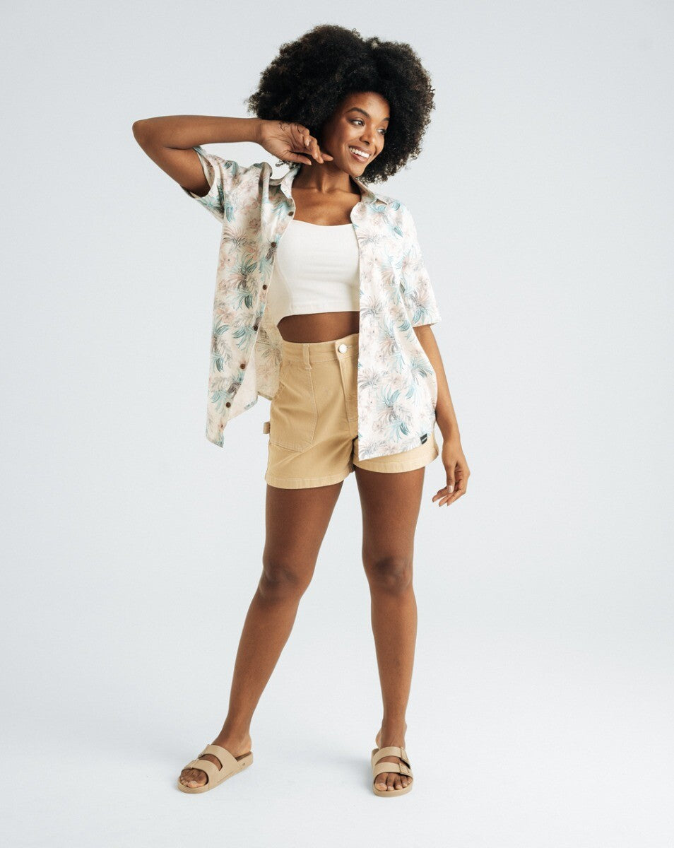 Shorts Sarja Feminino Naia - Caqui