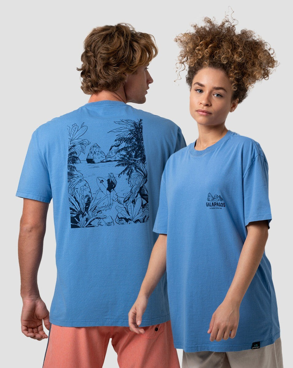 Camiseta All Gender Surfer Girl - Azul