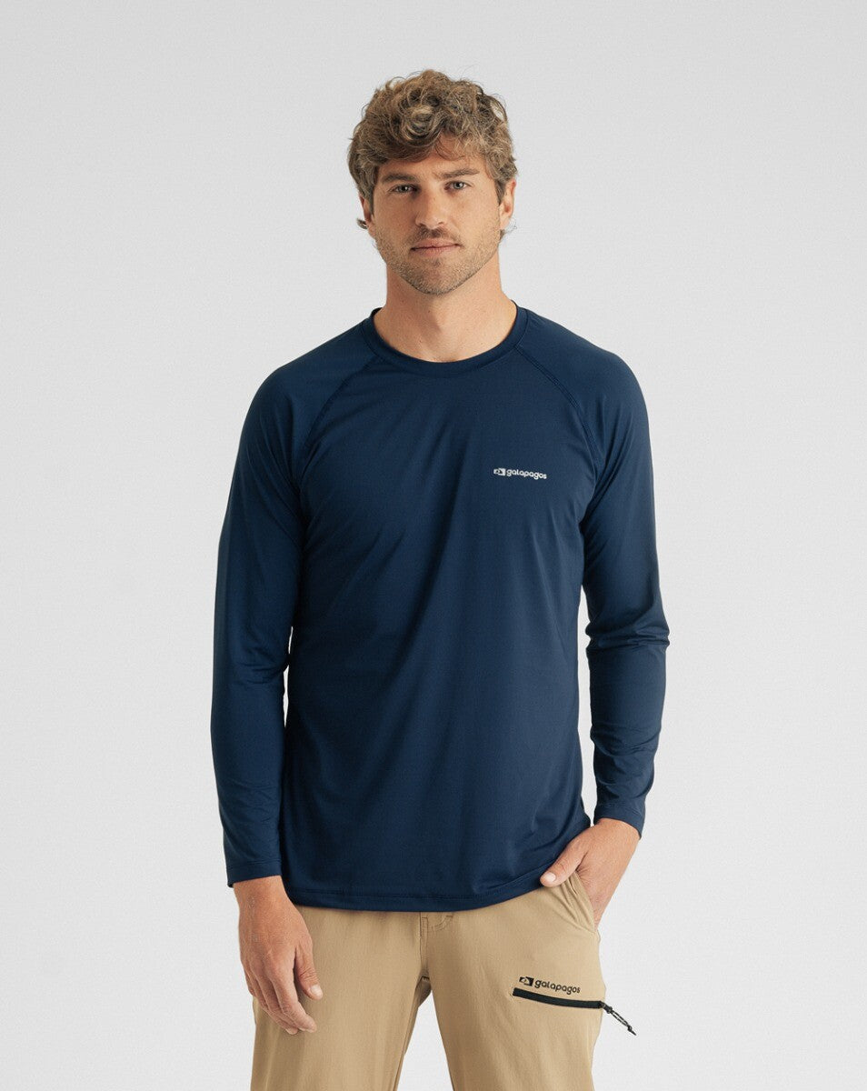 Blusa Masculina Long Sleeve Vella - Azul Marinho