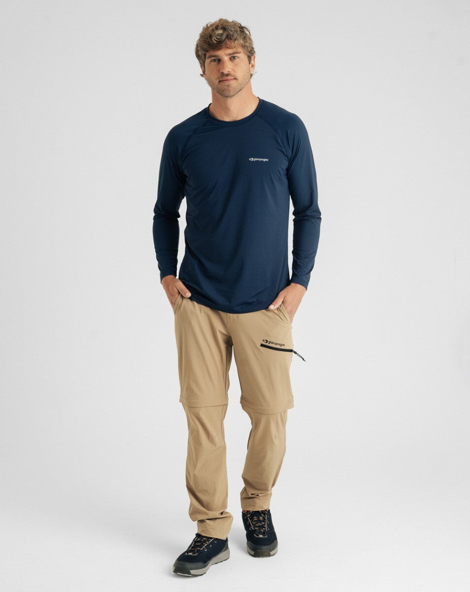 Blusa Masculina Long Sleeve Vella - Azul Marinho