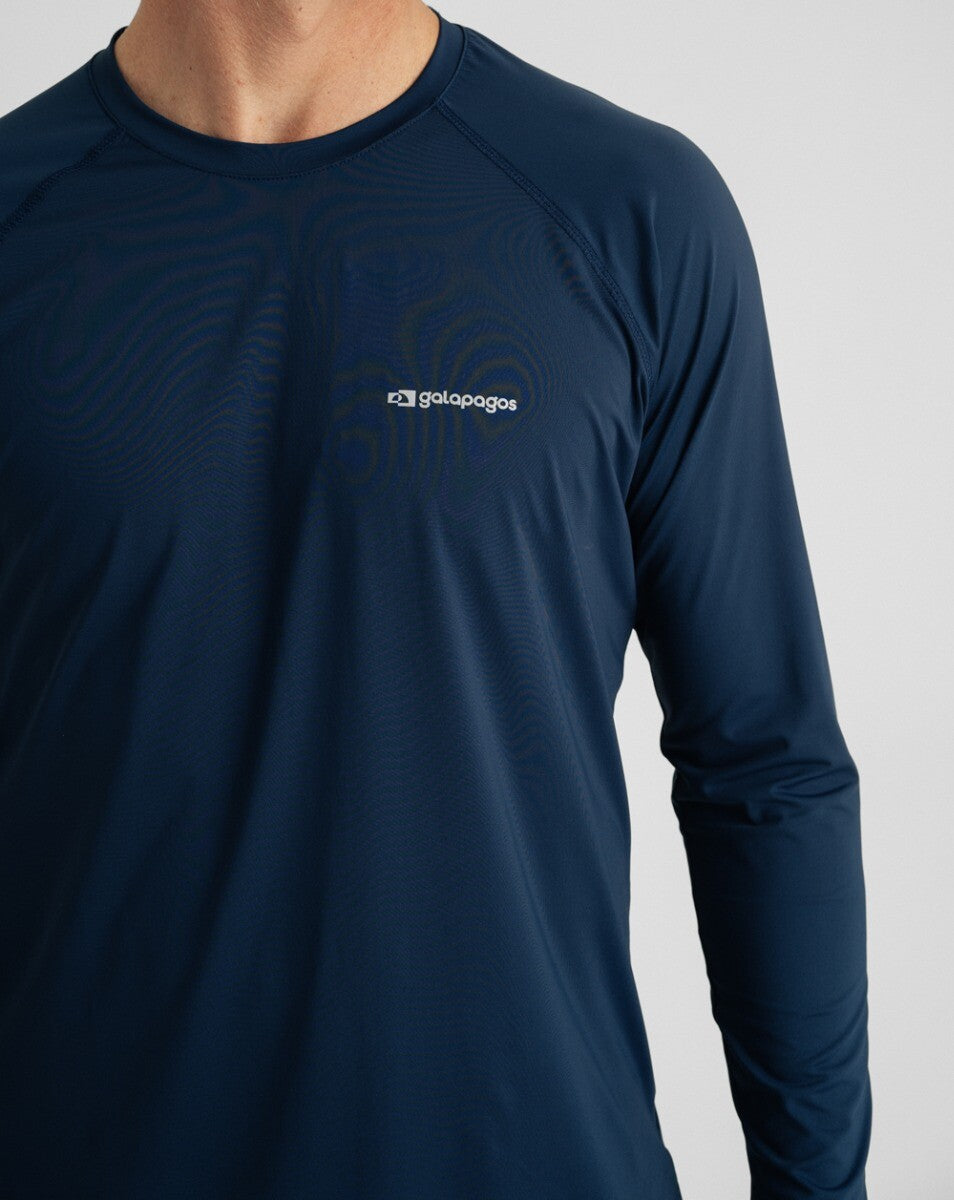 Blusa Masculina Long Sleeve Vella - Azul Marinho