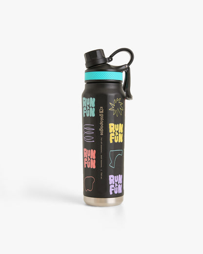 Garrafa Térmica Cascade Run & Fun 710ml - Preta