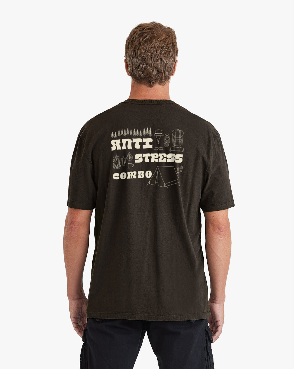 Camiseta Anti Stress - Marrom