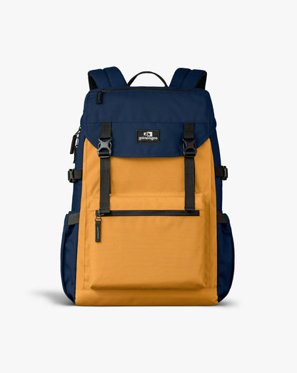 Mochila Pelican 30L - Amarela e Azul Marinho - Galapagos Outdoor