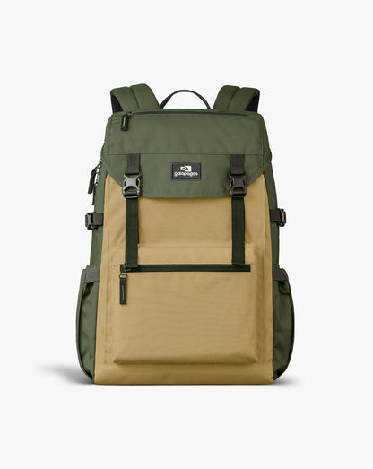 Mochila Pelican 30L - Ocre e Verde Militar - Galapagos Outdoor