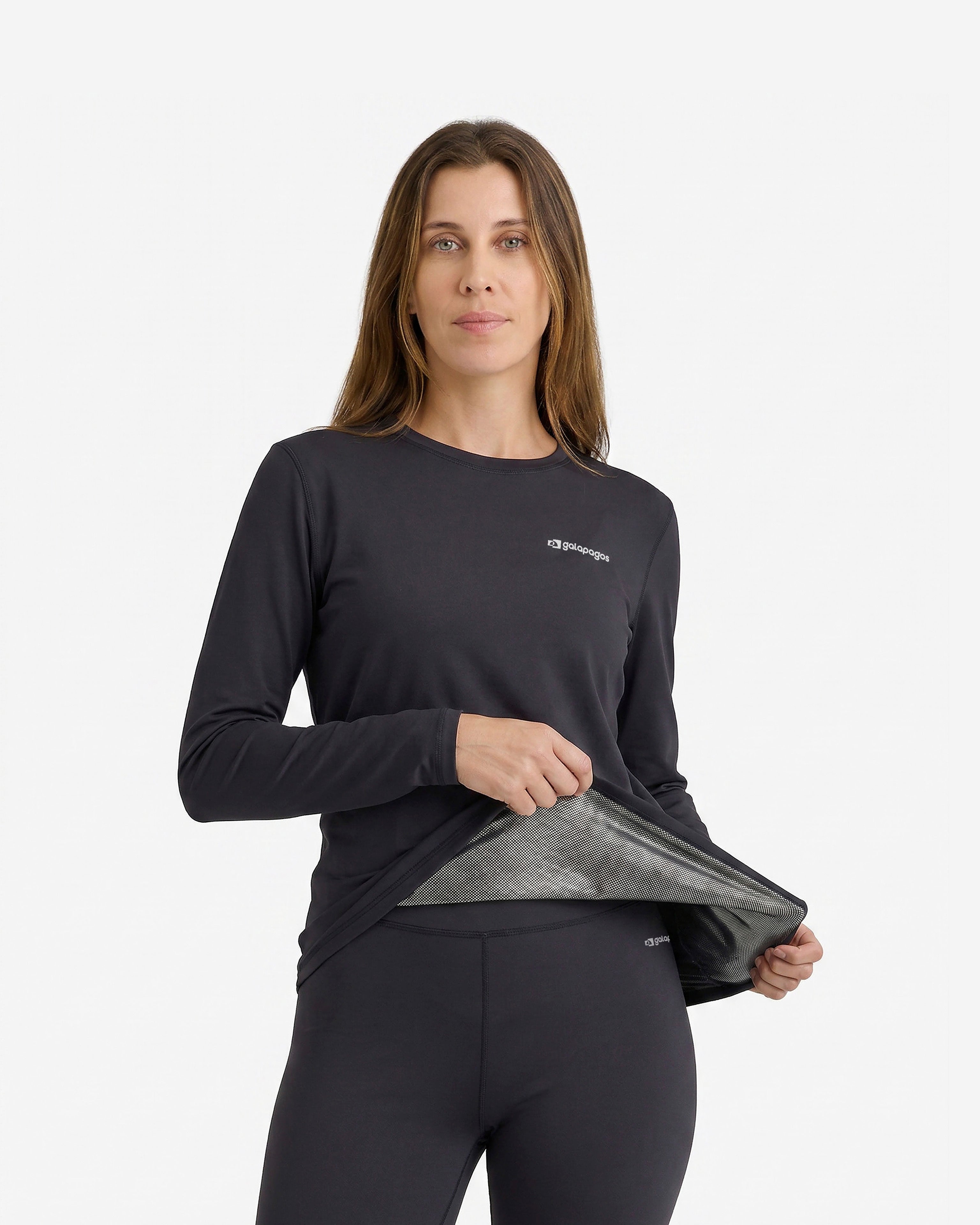 Blusa Segunda Pele Lithium Heat Feminina - Preta