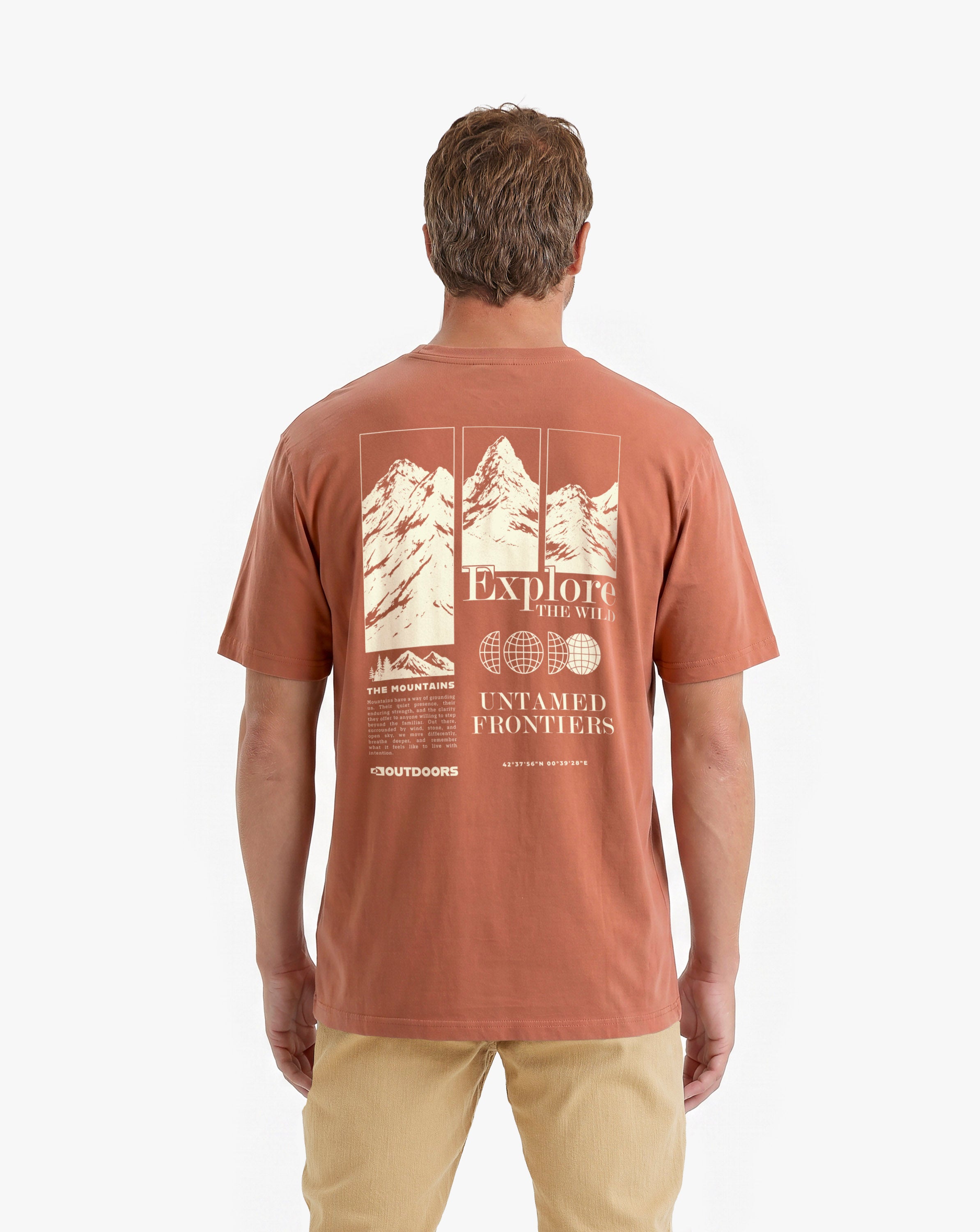 Camiseta Explore All Gender - Terracota