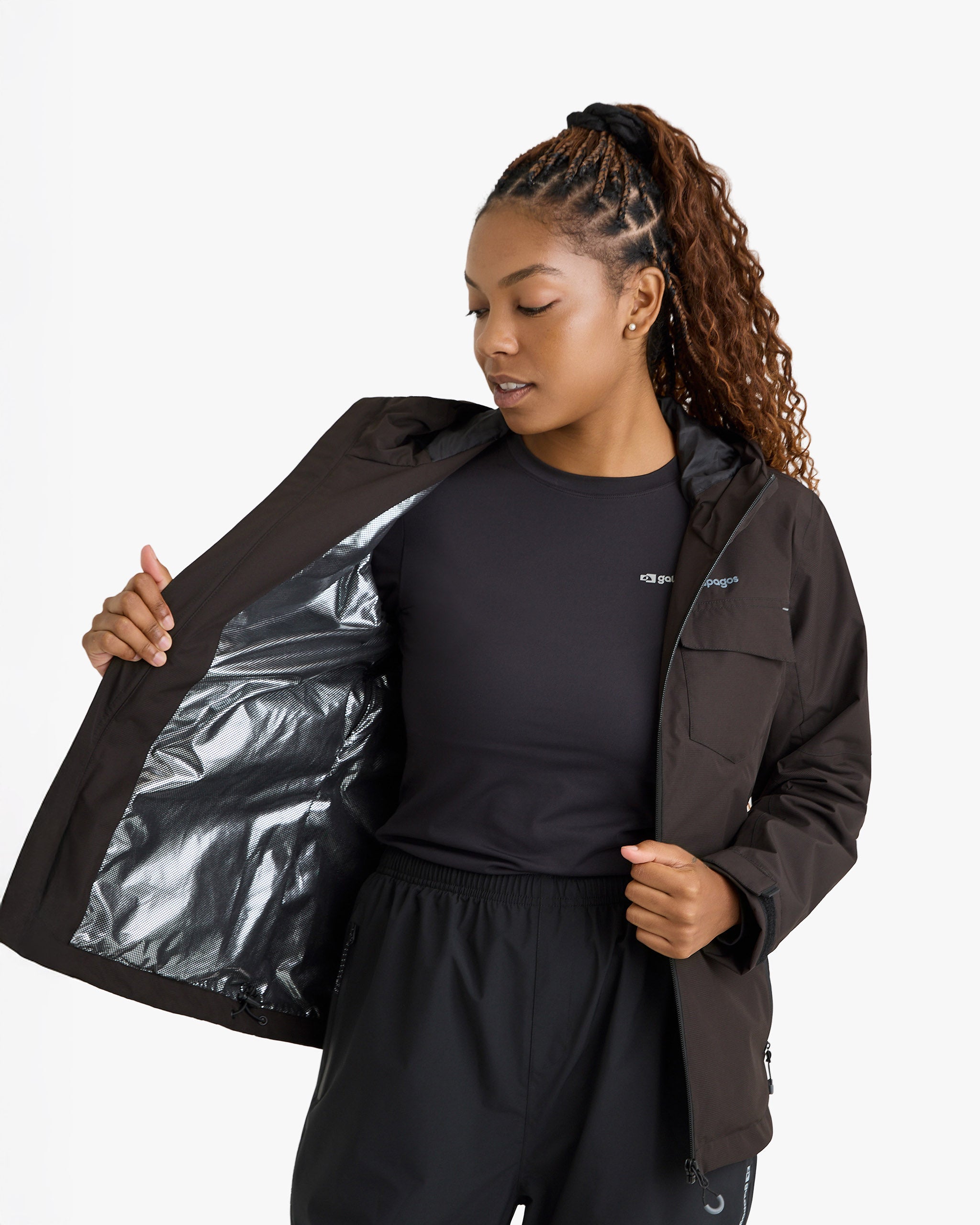 Jaqueta Impermeável Darwin Heat Feminina - Preta