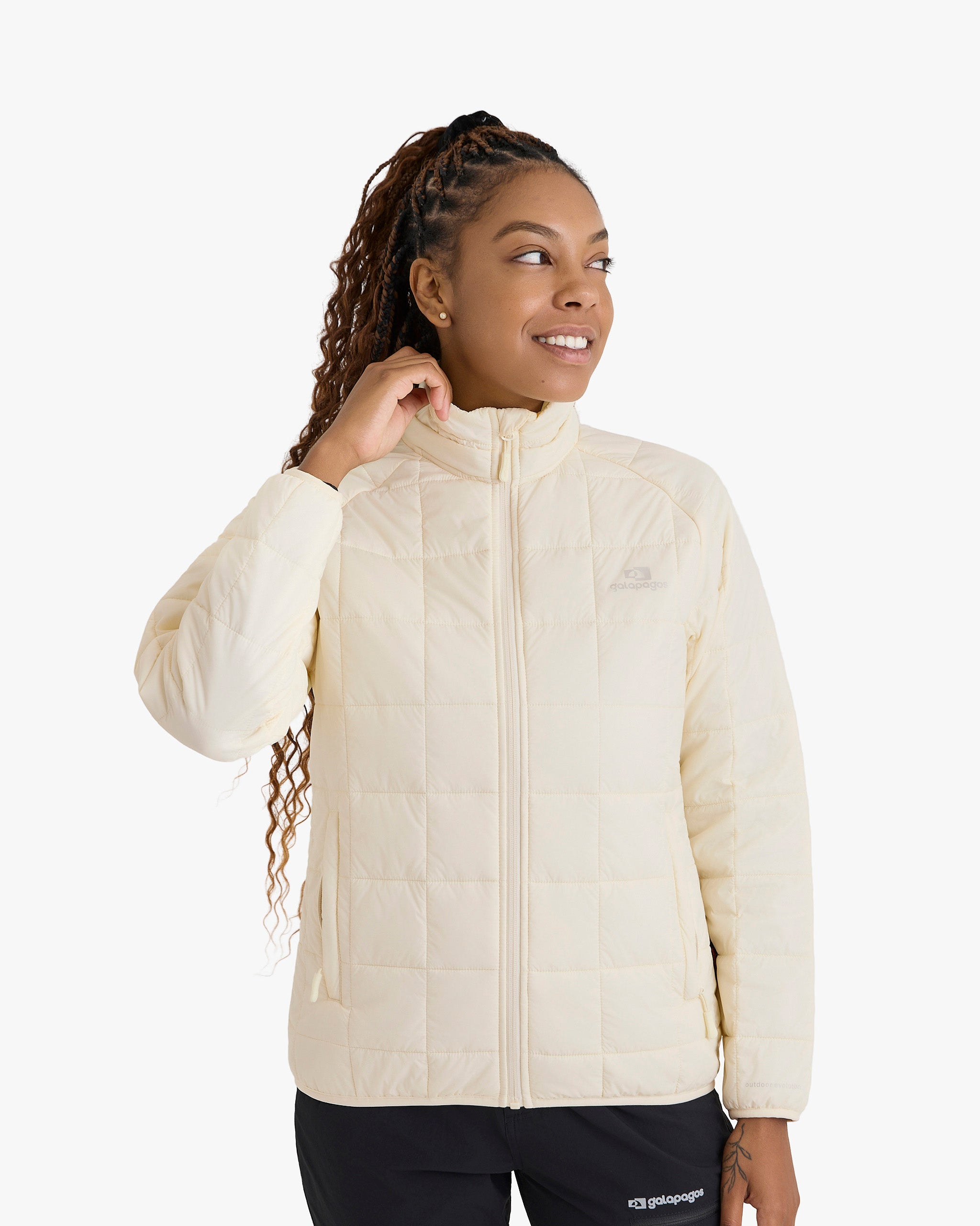 Jaqueta Puffer Ibex Thermolite Heat Feminina - Off White