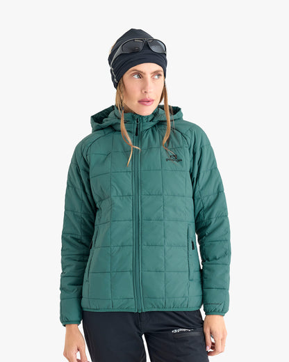 Jaqueta Puffer Ibex Thermolite Heat Feminina - Verde