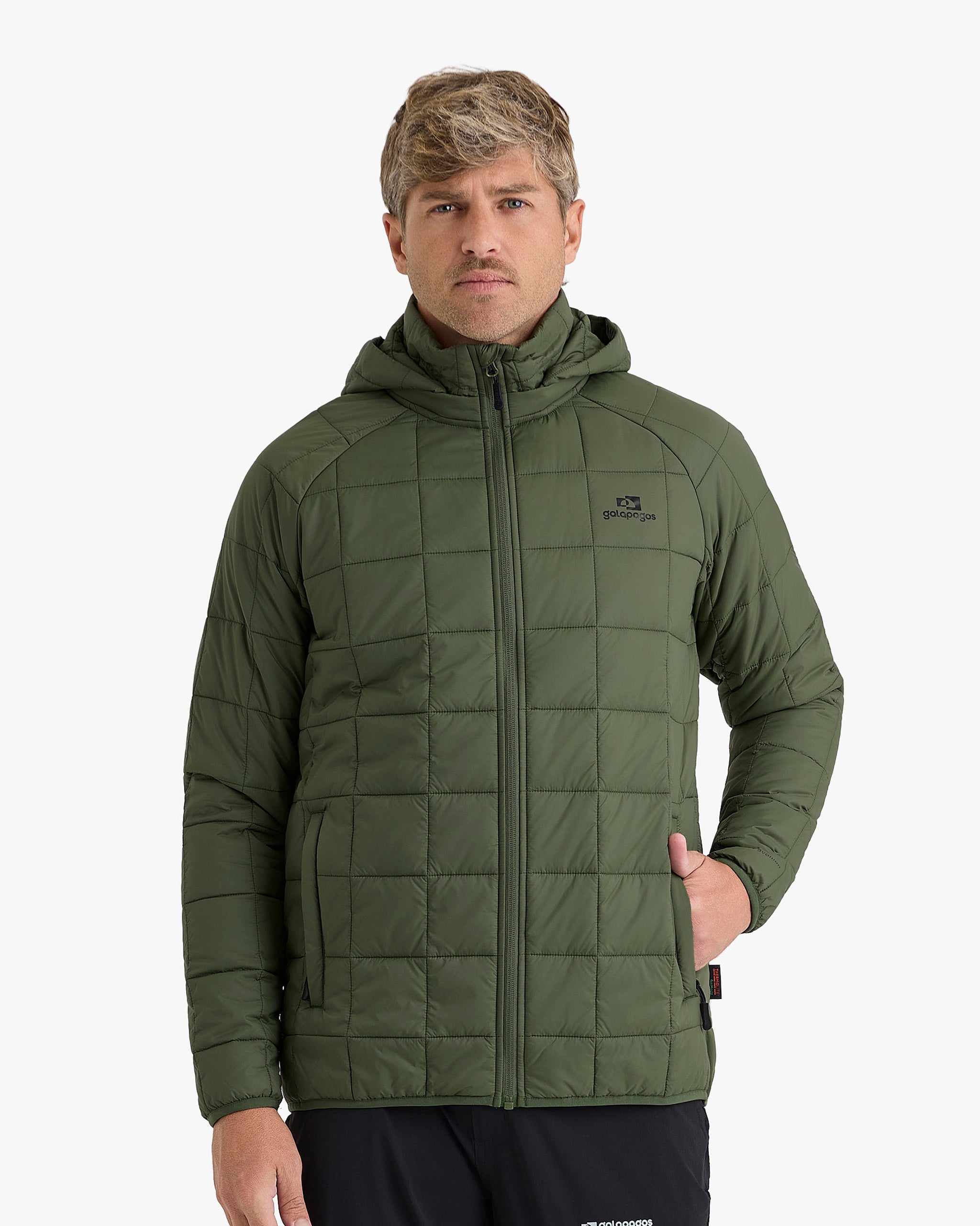 Jaqueta Puffer Ibex Thermolite Heat Masculina - Verde