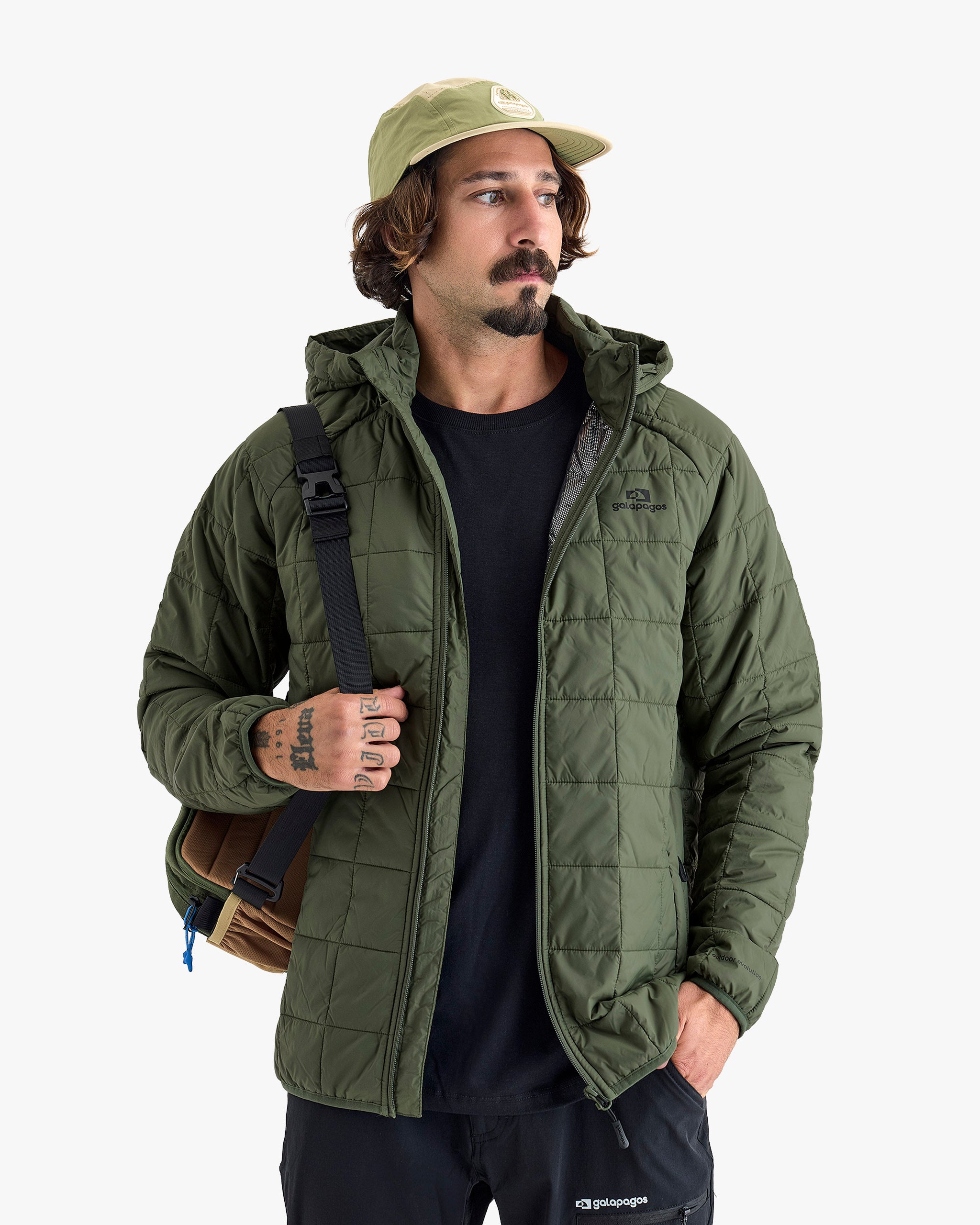 Jaqueta Puffer Ibex Thermolite Heat Masculina - Verde