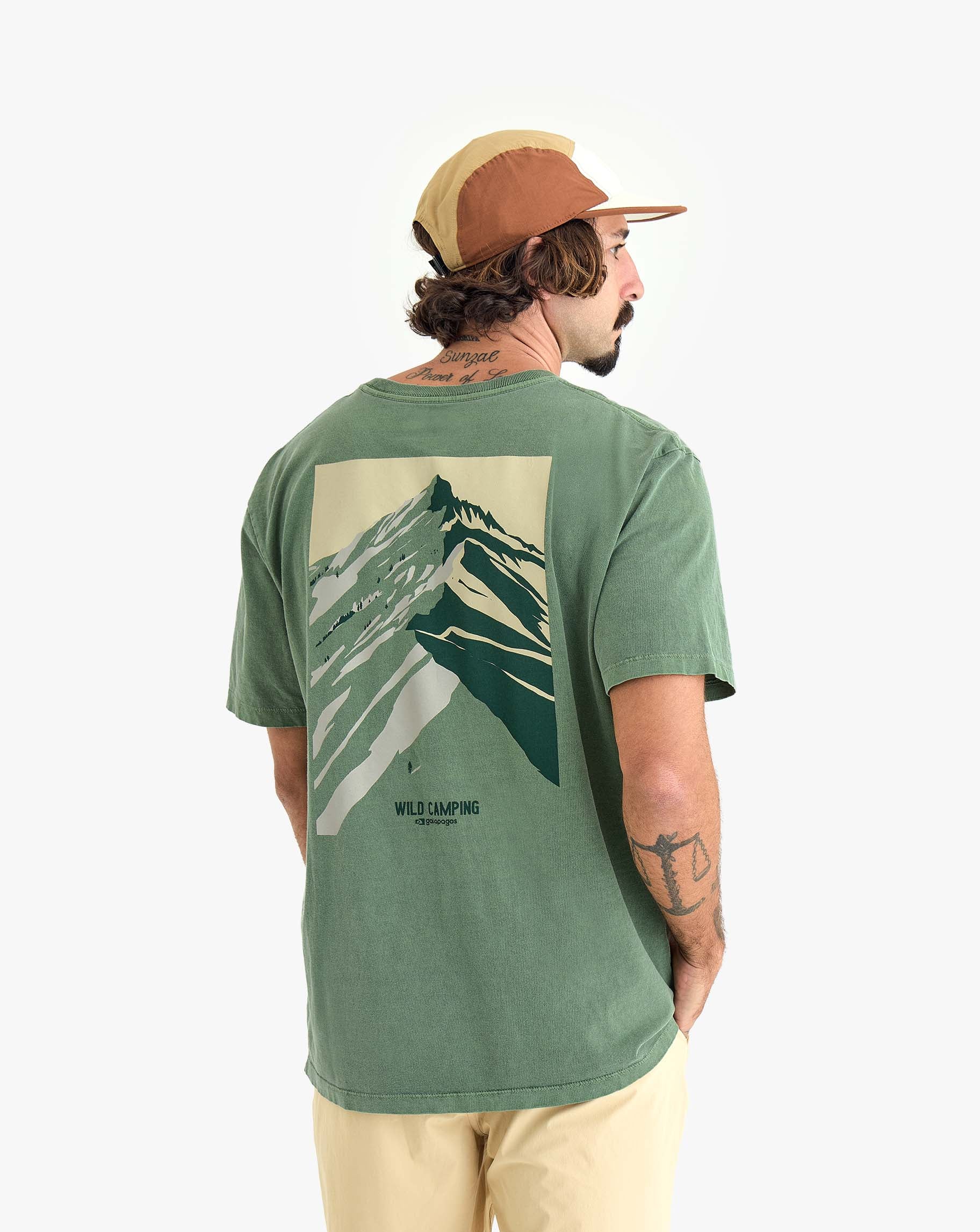 Camiseta Wild Camping All Gender - Verde