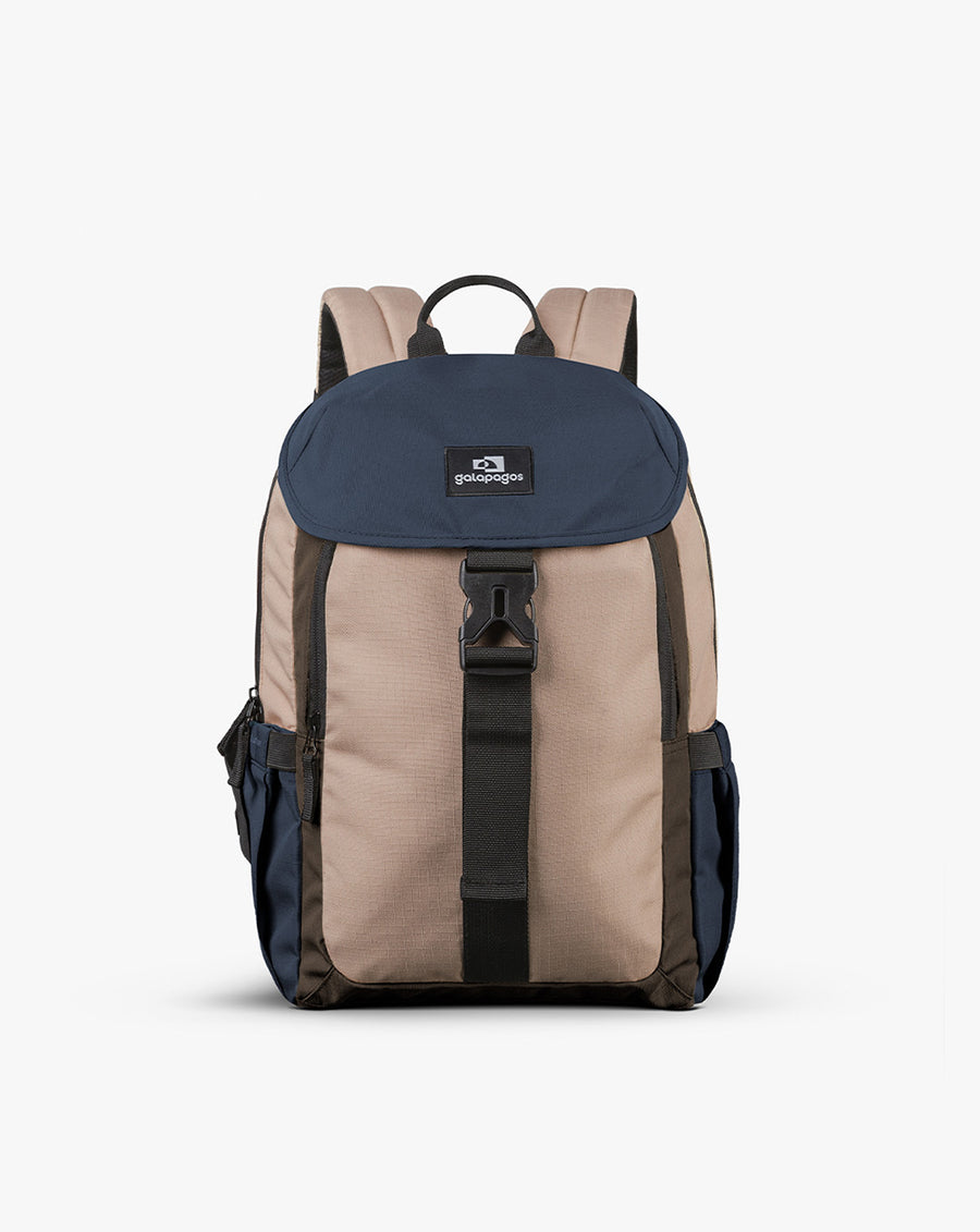 Mochila Gaivota 15L - Marrom, Marinho e Cáqui - Galapagos Outdoor