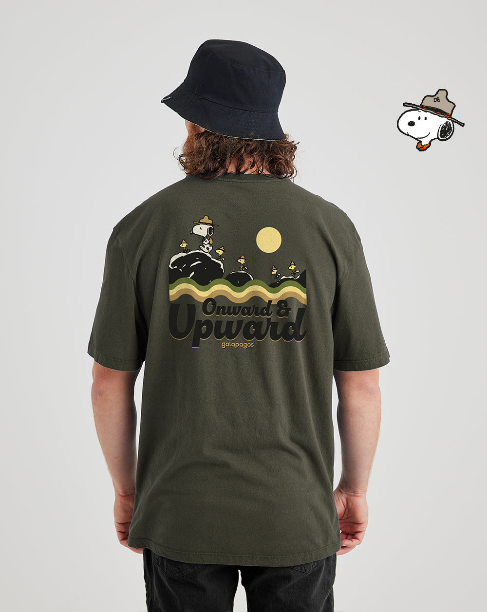 Camiseta Snoopy Upward - Verde
