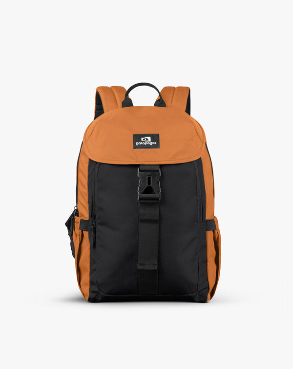 Mochila Gaivota 15L - Preto e Caramelo - Galapagos Outdoor