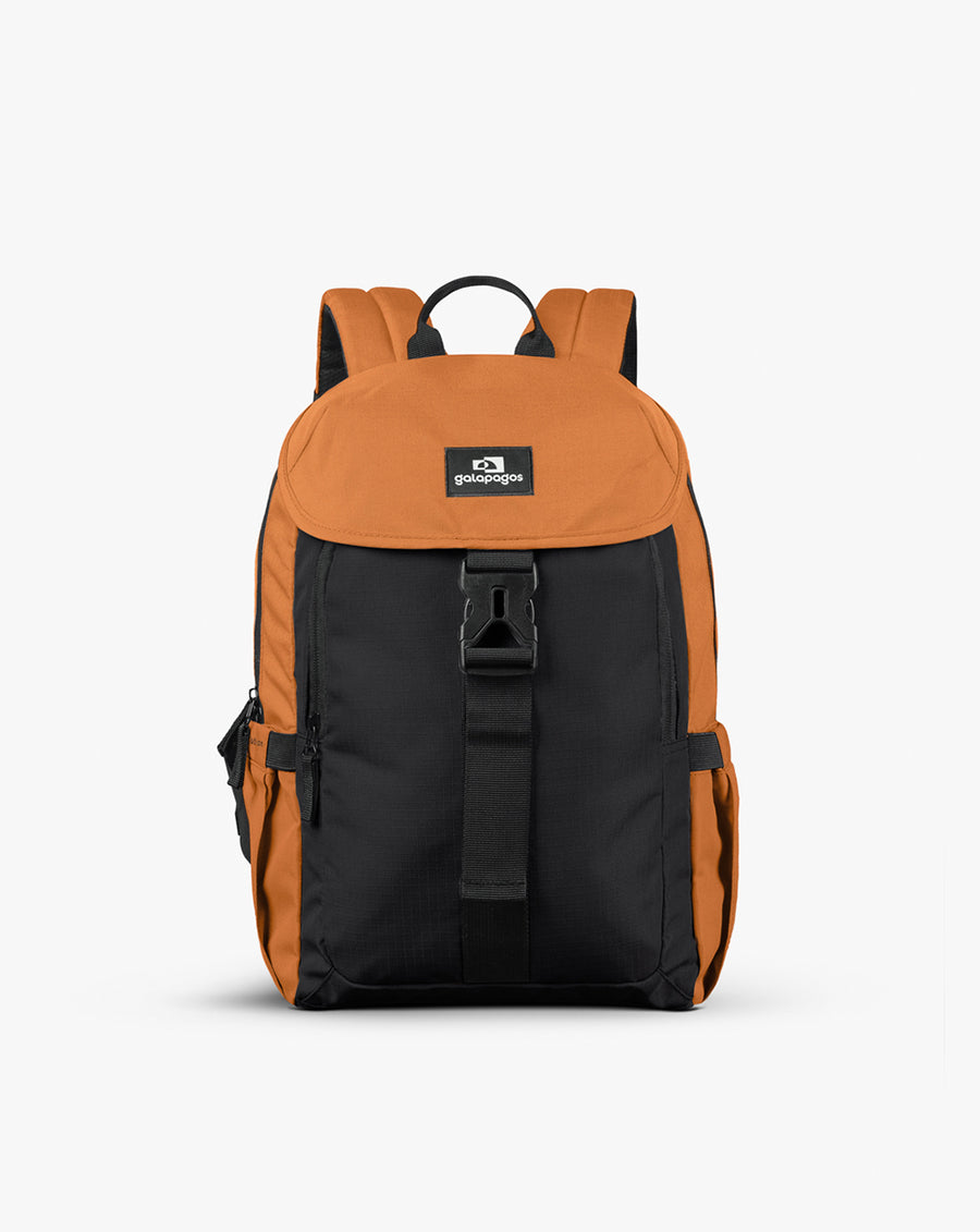 Mochila Gaivota 15L - Preto e Caramelo - Galapagos Outdoor