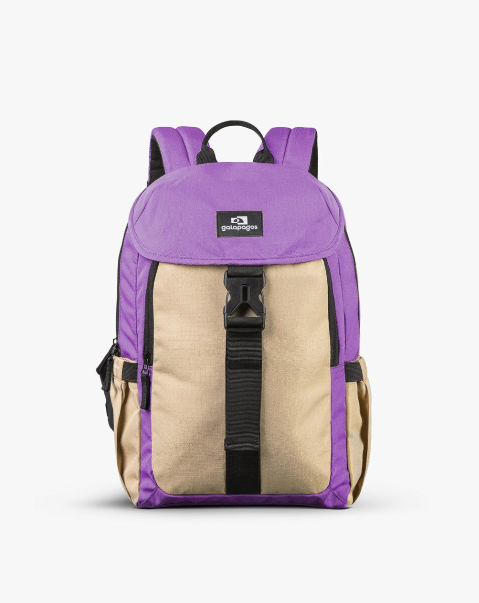 Mochila Gaivota 15L - Roxo e Caqui