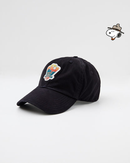 Boné Aba Curva Snoopy Compass - Preto