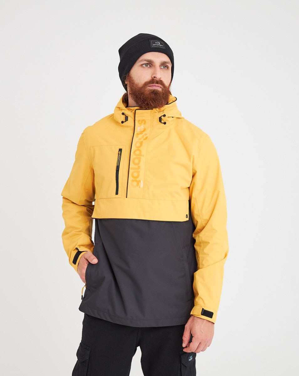 Jaqueta Anorak Impermeável Masculina Snow - Amarelo e Preto