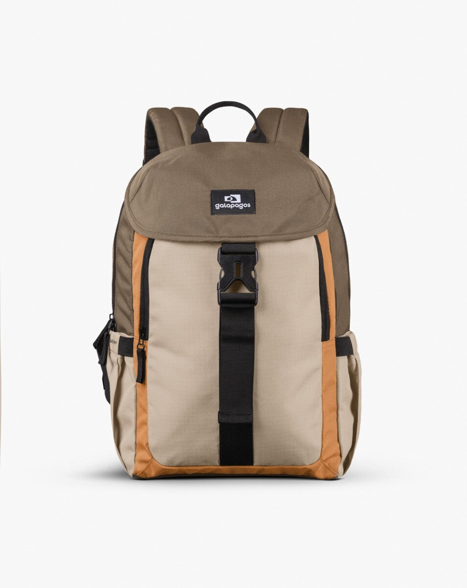 Mochila Gaivota 15L - Marrom, Caramelo e Caqui