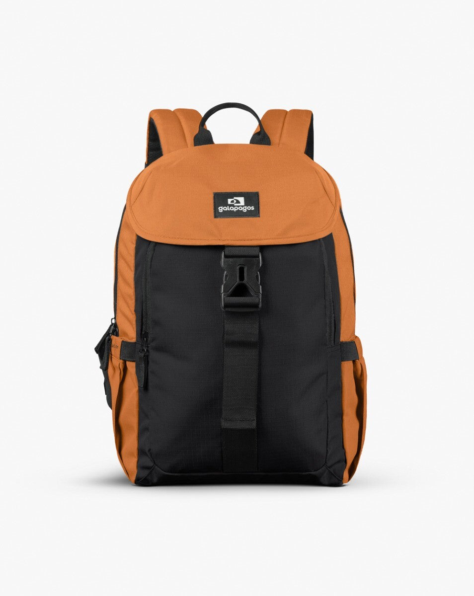 Mochila Gaivota 15L - Preto e Caramelo