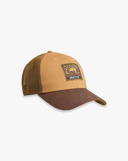 Boné Trucker Camp - Ocre e Marrom