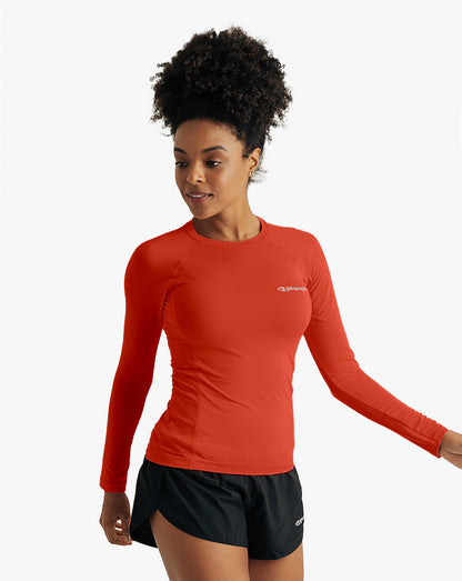 Blusa Segunda Pele UV Vella Feminina - Vermelha - Galapagos Outdoor