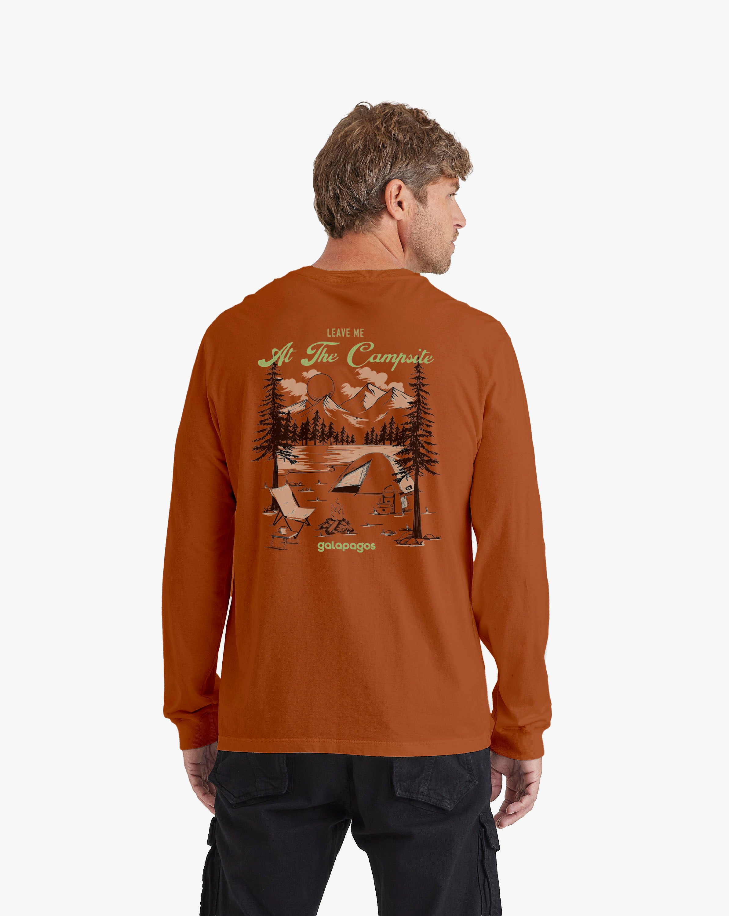 Camiseta Manga Longa Campsite - Terracota