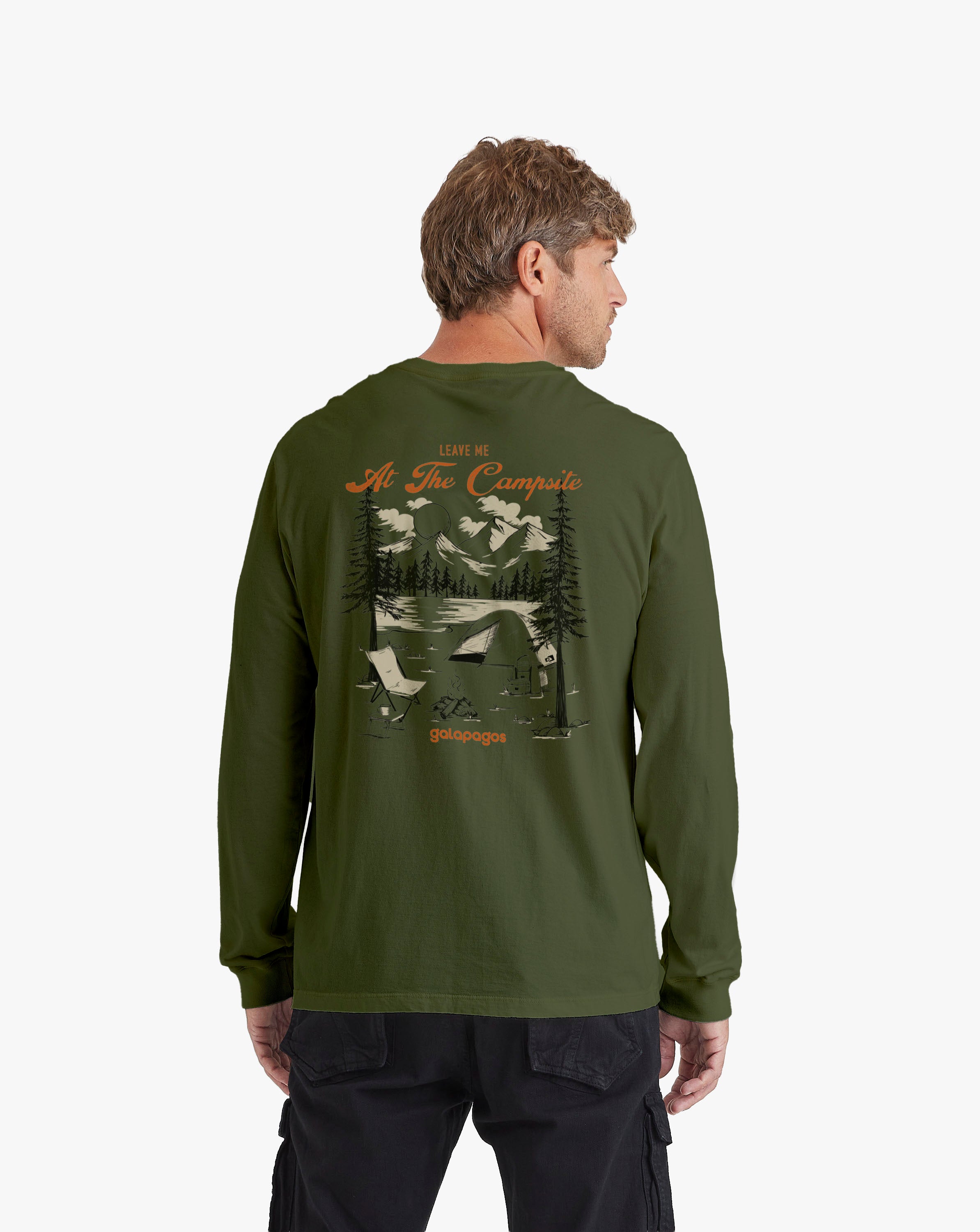 Camiseta Manga Longa Campsite - Verde