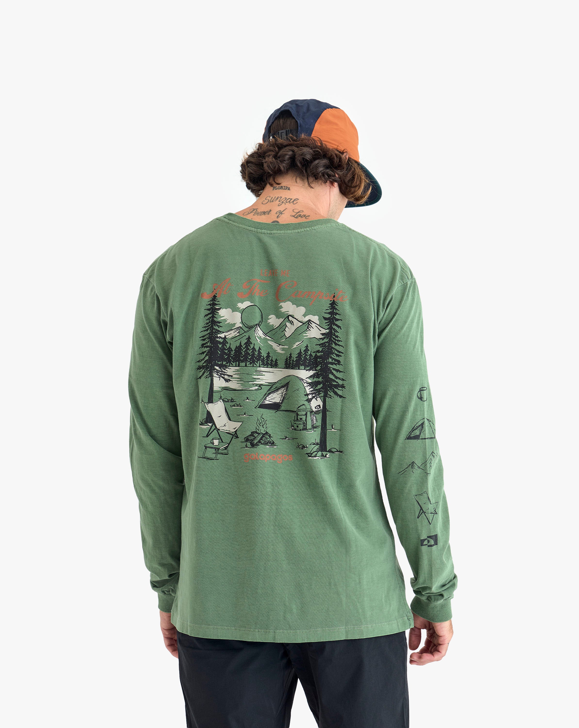 Camiseta Manga Longa Campsite All Gender - Verde