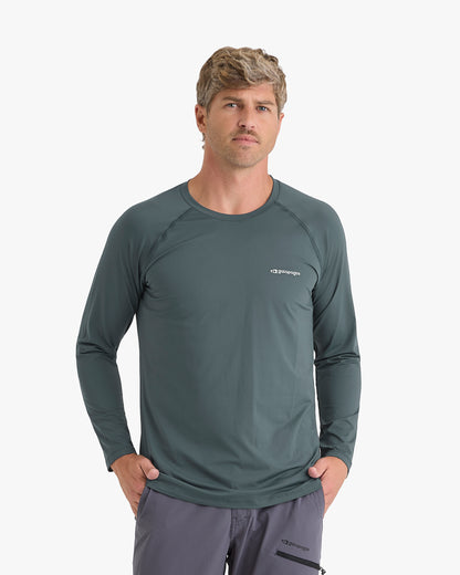 Blusa Segunda Pele UV Vella Masculina - Cinza - Galapagos Outdoor