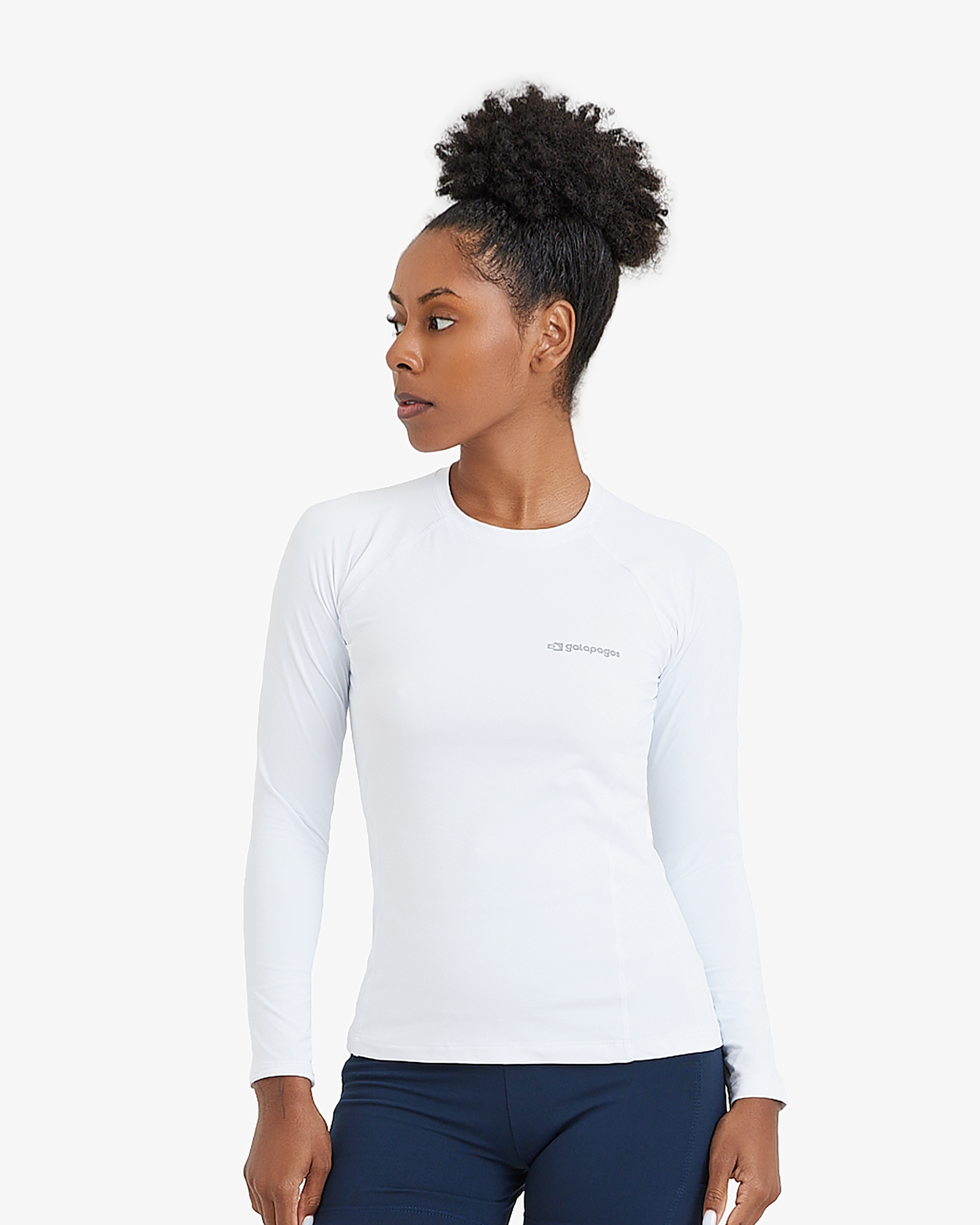 Blusa Segunda Pele UV Vella Feminina - Branca