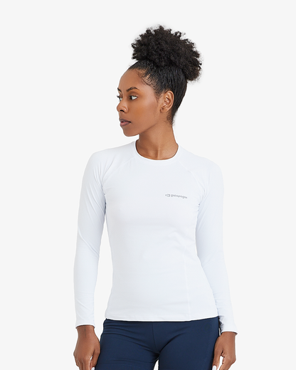 Blusa Segunda Pele UV Vella Feminina - Branca