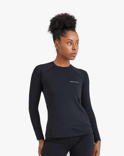 Blusa Segunda Pele UV Vella Feminina - Preta