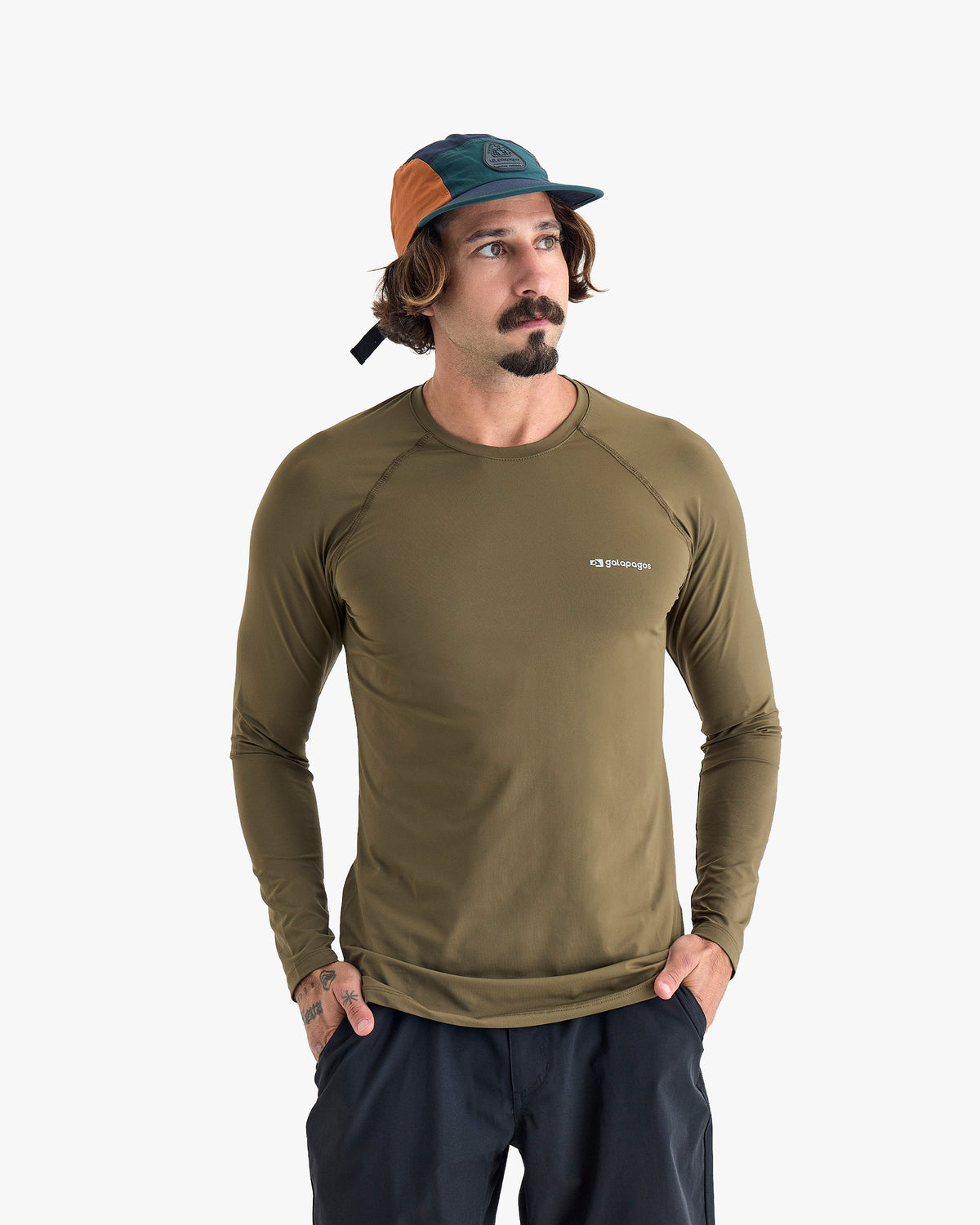 Blusa Segunda Pele UV Vella Masculina - Verde Oliva