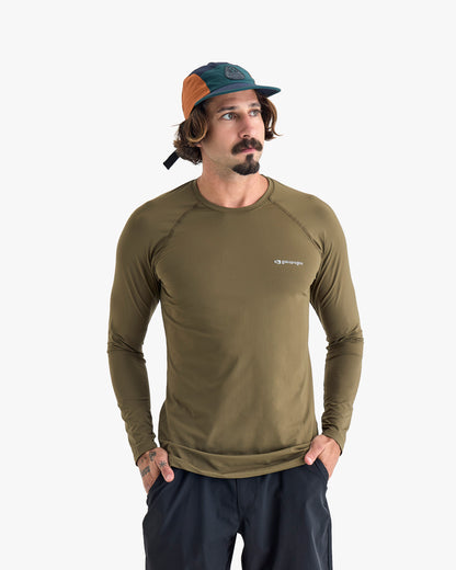 Blusa Segunda Pele UV Vella Masculina - Verde Oliva