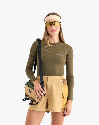 Blusa Segunda Pele UV Vella Feminina - Verde Oliva