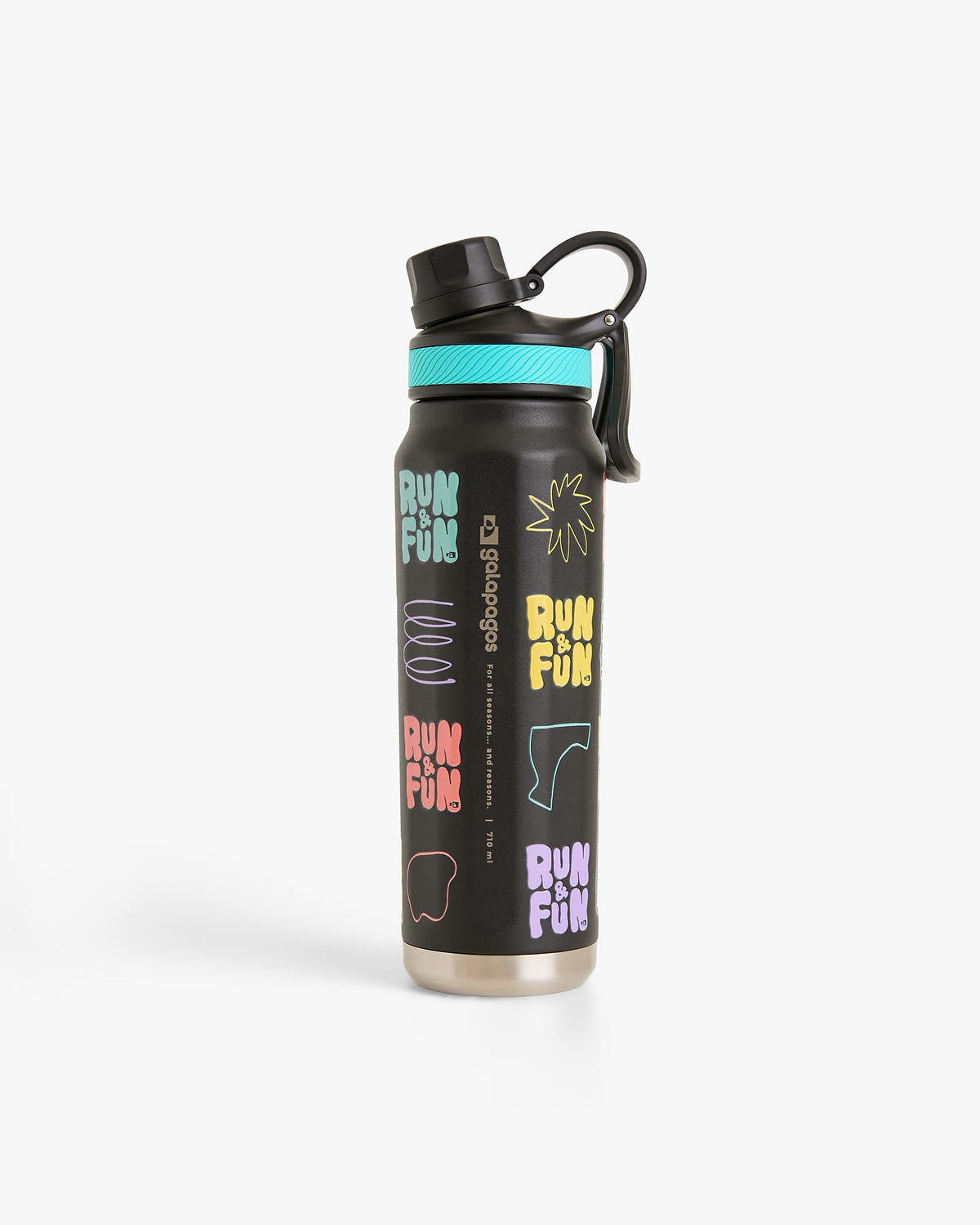 Garrafa Térmica Cascade Run & Fun 710ml - Preta