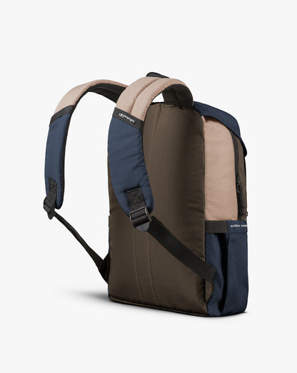 Mochila Gaivota 15L - Marrom, Marinho e Cáqui