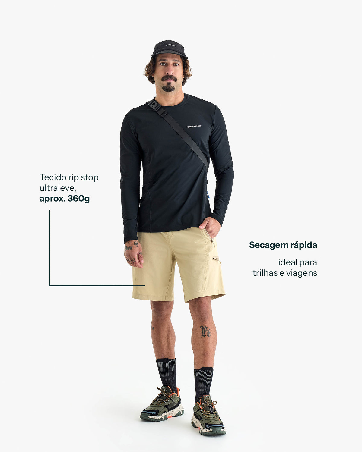 Bermuda Tech Axis Masculina - Cáqui